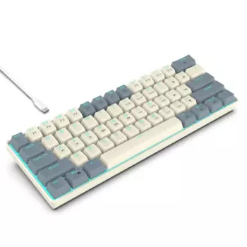 60% механические игровые клавиатуры с USB-подключением, цветной подсветкой и мультимедийными клавишами