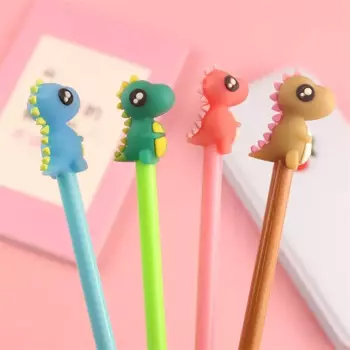60 шт./лот Kawaii динозавр гелевая ручка Милая 0,5 мм черные чернила авторучка для подписи Канцтовары для школы офиса рекламный подарок