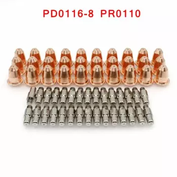 60 шт.-Trafimet S45 плазменные насадки, электрод PD0116-8 PR0110 для 95136 97994 91814, насадки для плазменной горелки, сварочные детали