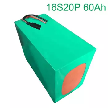 60V 60Ah 16S20P 18650 литий-ионный аккумулятор Батарея Электрический двух или трех колесный мотоцикл велосипед, фара для электровелосипеда в 320*210*140 мм