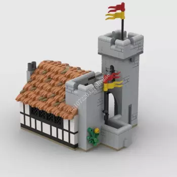 630 шт., Детский конструктор MOC, средневековый замок