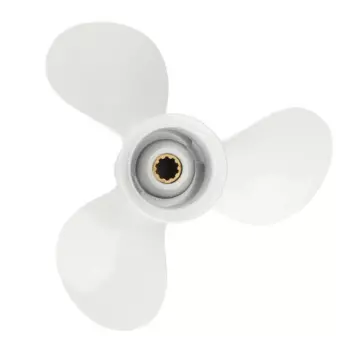 664-45952-00-EL 9 7/8X14 алюминиевый лодочный подвесной пропеллер для Yamaha 20-30HP белый 10 шлицевых зубьев 3 лезвия R вращения
