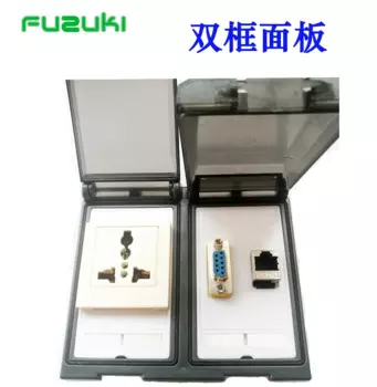 68323 панельный блок питания с двойной рамой, 2usb, двойной сетевой порт RJ45, один последовательный порт RS232, комбинированная розетка для станка