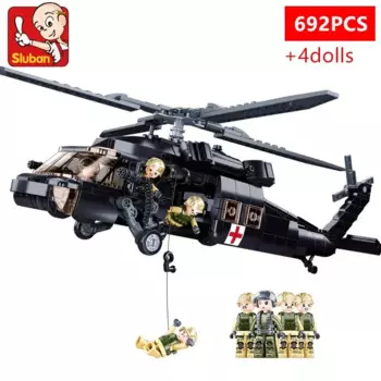 692 шт., Детский конструктор «военная техника»