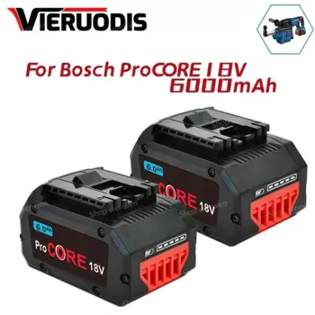 6,0 Ач для профессионального аккумулятора BOSCH 18 в 21700 ProCORE 18 в Li-Ion Замена для BAT609 BAT618 с bms
