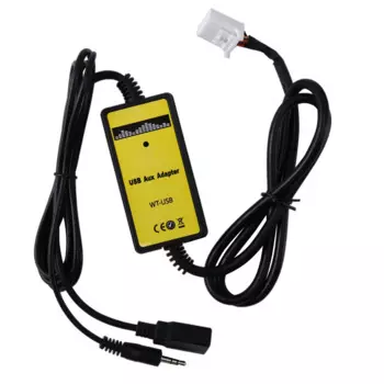 6 + 6-контактный автомобильный радиоприемник, цифровой USB MP3 интерфейс, адаптер для смены компакт-дисков с входом AUX 3,5 мм для TOYOTA LEXUS Corolla Series