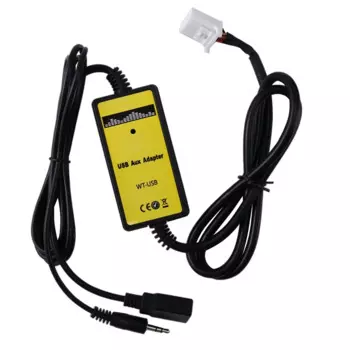 6 + 6-контактный автомобильный радиоприемник, цифровой USB-интерфейс MP3, адаптер для замены компакт-дисков с входом AUX 3,5 мм для серии TOYOTA LEXUS Corolla