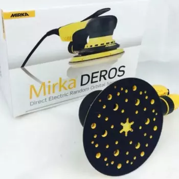 6-дюймовая прямая электрическая орбитальная шлифовальная машина MIRka с наждачной бумагой 150 мм 220 В/240 в, мощная полировальная машина для сбора пыли