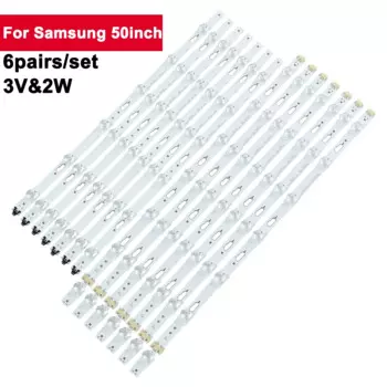 6 пар/комплект, светодиодная лента для подсветки телевизора Samsung 50 дюймов