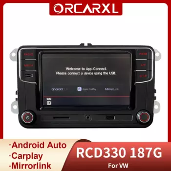 6RF 035 187G 2din автомобильный радиоприемник RCD330 Plus NONAME Carplay Mirrorlink MIB плеер для VW Tiguan Golf 5 6 MK5 MK6 Passat Polo Jetta