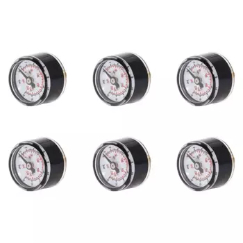 6X мини-манометр для подводного плавания PCP Air, манометр 16 бар, резьба 1/8 NPT