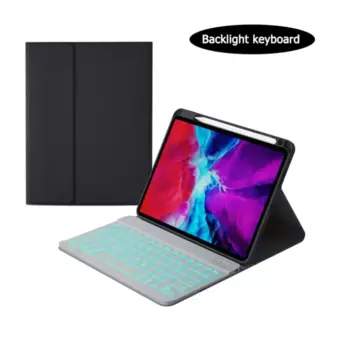 7-цветная клавиатура с подсветкой для Xiaomi Pad 6, Mi Pad 6 Pro, 11 дюймов, 2023 дюйма, с держателем для ручки, чехол для клавиатуры с подставкой, чехол для испанского и русского языков