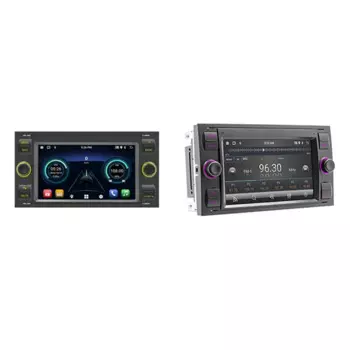 7-дюймовый автомобильный радиоприемник для Ford Focus 2 S C Max Mondeo Kuga Fiesta Fusion Galaxy Transit 2 Din Android Player Carplay WIFI GPS Прочный A