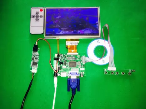7-дюймовый сенсорный ЖК-экран для INNOLUX Raspberry Pi, TFT-монитор AT070TN92 с комплектом сенсорного экрана, плата драйвера ввода HDMI VGA