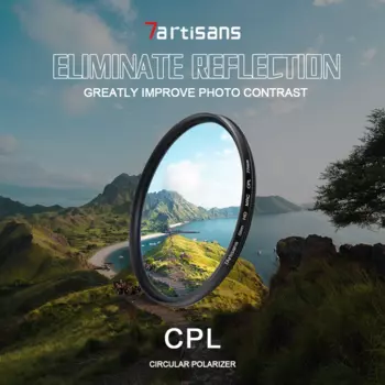 7artisans CPL-фильтр для объектива камеры 46/49/52/55/58/62/67/72/77/82 мм ультратонкий круглый поляризатор с многослойным покрытием поляризационный фильтр