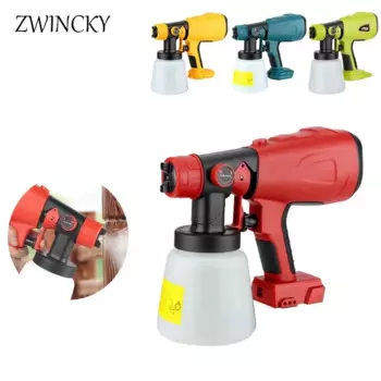800Электрический пистолет-распылитель для Makita/Bosch/Dewalt/Milwaukee/Ryobi 18 В, беспроводной распылитель краски, автомебель, стальное покрытие, аэрограф