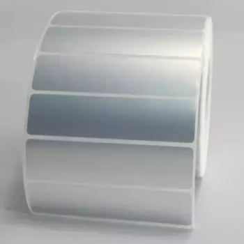 80x20 мм, 1500 шт./рулон, серебряная наклейка, серебряная этикетка для домашних животных, водонепроницаемая, немаркая, маслонепроницаемая этикетка для штрих-кодов