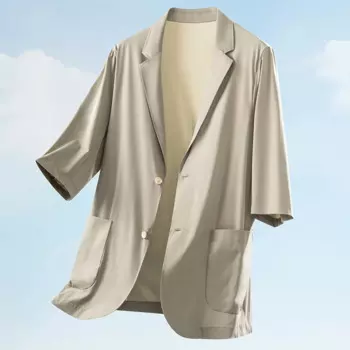8853-T- мужской костюм по индивидуальному заказу, новый летний свободный костюм с тремя пятиточечными рукавами, костюм по индивидуальному заказу