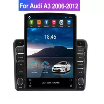 8 + 128G Android12 Carplay Auto 5GLTE Автомобильный радиоприемник Стереоприемник для Audi A3 8P S3 2003-2012 RS3 Тип Tesla Мультимедийный плеер