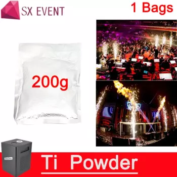 8 пакетов Ti Powder 200 г/пакет для холодной машины для фейерверка