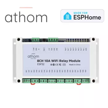 8CH ESP32 RF433 Inching/самоблокирующее реле для ESPHome