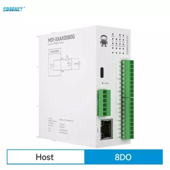 8DO Модуль дистанційного вводу-виводу RS485 Ethernet CDSENET M31-XXAX0080G Аксесування аналогового комутатора Modbus TCP RTU Оновлення мікропрограми PNP NPN