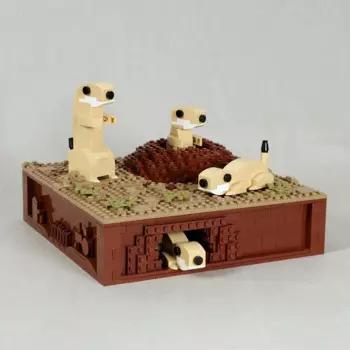 932 шт., Детский конструктор MOC, кинетическая машина