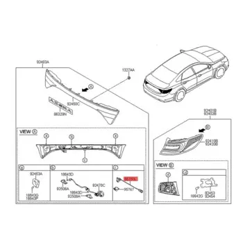 95760-3V010 Автомобильная камера заднего вида, парковочная камера для Hyundai Azera 2012-2013
