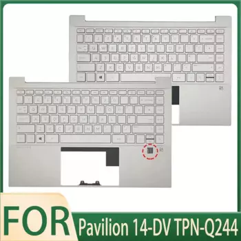 95New Оригинальная клавиатура для ноутбука с языком США для Pavilion 14-DV TPN-Q244 Silver