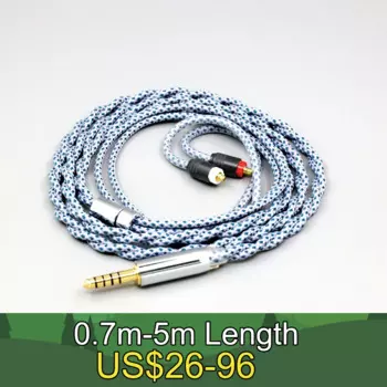 99% чистый серебристый смешанный графиновый OCC экранированный кабель для наушников Sony XBA-H2 XBA-H3 xba-A3 LN008640