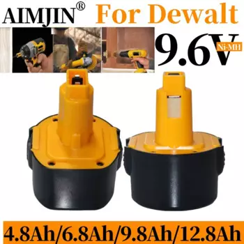 9,6 V 4800mAh 6800mAh 9800mAh 12800mAh для Dewalt Ni-MH батарея DE9061 DE9062 DW9060 DW9061 DW9062 EZWA DE9036 29