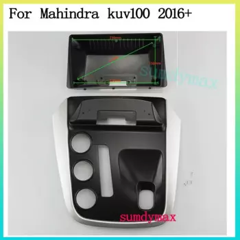 9-дюймовая 2-диночная рамка для автомобильного радиоприемника для MAHINDRA KUV100 2016 2017 2018 2019 с большим экраном android, комплект панели приборной панели