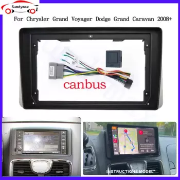 9-дюймовый автомобильный радиоприемник Canbus Box для Chrysler Grand Voyager 5 2011-2016 рамка панели приборной панели 2 Din DVD GPS Mp5 комплект отделки