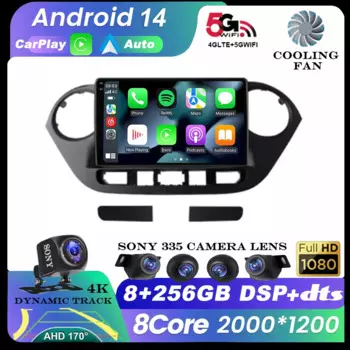 9-дюймовый автомобильный радиоприемник для Hyundai Grand i10 i 10 2013 2014 2015 2016 2017 2018 Android12 Carplay Auto Multimidia видеоплеер головное устройство