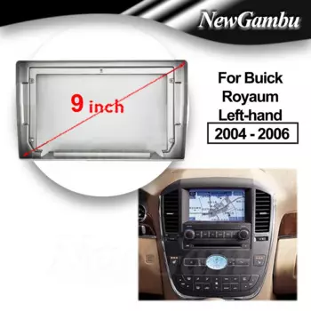 9-дюймовый автомобильный радиоприемник, подходит для Buick Royaum, левая сторона 2004-2006, DVD, GPS, Mp5, ABS, ПК, пластиковая панель, панель приборной панели, плоская рама