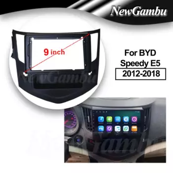 9-дюймовый автомобильный радиоприемник, подходит для BYD Rapid E5 2012-2018, комплект приборной панели, пластиковая панель, панель приборной панели, рама