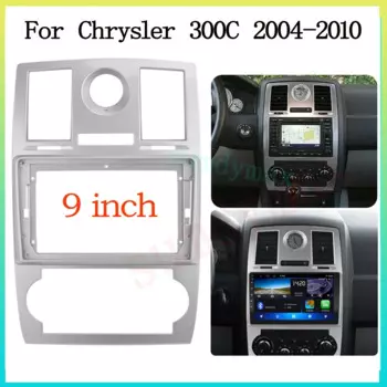 9-дюймовый универсальный 2 Din автомобильный радиоприемник для Chrysler 300C 2004-2010, стерео панель, монтажная рама для приборной панели, комплект отделки лица