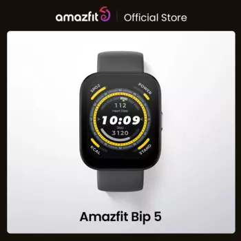 A2215 Новые умные часы Amazfit Bip 5, 46 мм, 120+ спортивных режимов, мониторинг сна, умные часы, 24 часа, пульс для телефона Android IOS