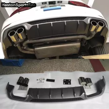 A3 S3 PP Диффузор, губа на задний бампер задний выхлопной спойлер для Audi A3 S3 Sline 2017-2019 автомобильный Стайлинг