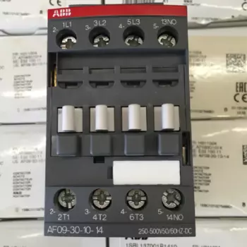 ABB 3-ploe контакторы AF серия AC/DC 1NC или 1NO 50 Гц/60 Гц 250V ~ 500V DC 250V-500V 9A 4kw AF09-30-10-14 AF09-30-01-14