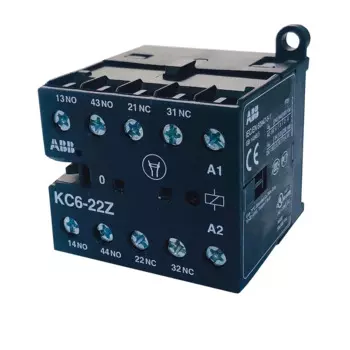 ABB KC6 4-полюсное мини контакторное реле, управляемое от постоянного тока