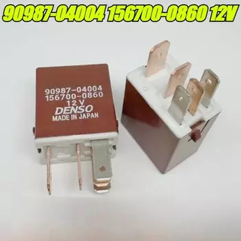 (Абсолютно новое оригинальное) 1 шт./лот 100% оригинальное реле: 90987-04004 156700-0860 12 В 5-контактное автомобильное реле