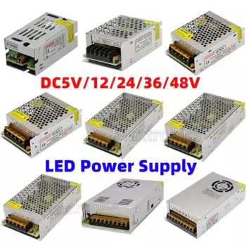 AC110-240V To DC5V 12V 24V 36V 48V импульсный источник питания для светодиодной ленты