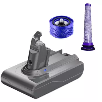 Адаптер аккумулятора 21,6 в V6 DC62 + сменные передние/задние фильтры для Dyson V6 SV04 SV03 DC58 DC59 DC61 DC74 Animal DC72