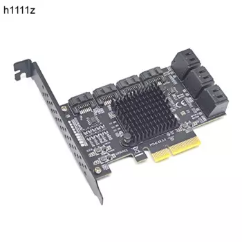 Адаптер Chi a Mining PCIE SATA 10 портов SATA 3,0 к PCI Express 3,0 X4 Расширенная карта SATA3.0 6G PCI-E SATA контроллер Райзер