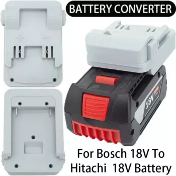 Адаптер для аккумулятора Hitachi/Hikoki 18 в, преобразователь литий-ионных инструментов в Bosch 18 в, адаптер для литий-ионных аккумуляторов, аксессуар для электроинструмента