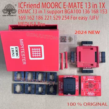 Адаптер для BGA EMMC 13 в 1 с поддержкой BGA100 136 168 153 169 162 186 221 529 254 easy2 riff2/UFI/MEDUSA