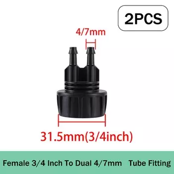 Адаптер для крана 3/4", пластик, 2 шт.