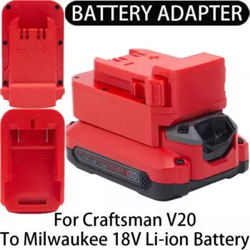 Адаптер для Milwaukee 18V Li-ion tools, преобразователь в Craftsman V20, адаптер для литий-ионного аккумулятора, аксессуары для электроинструментов