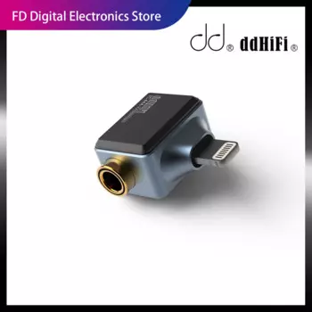 Адаптер для наушников DD ddHiFi TC44A Lightning/4,4 мм для iPhone, чип CS43131 DAC, поддерживает родные DSD256 и 32-бит 384 кГц PCM